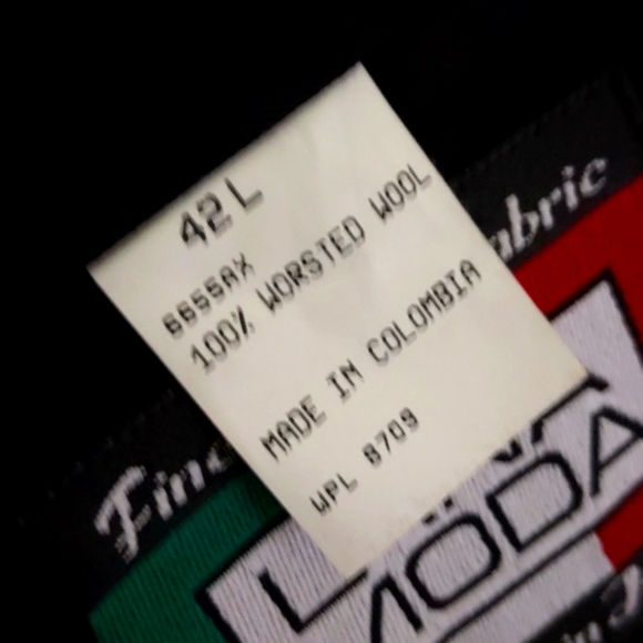 LANA MODA MEN'S PURE ITALIAN WOOL DOUBLE BREASTED LUXURY BLAZER - Picture 17 of 17